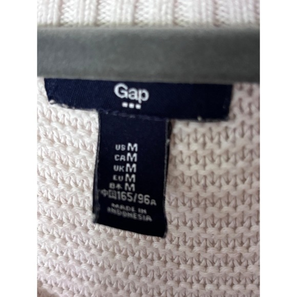 GAP Cotton Oatmeal Knit Sweater Tank Top M Lightweight Knit Neutral Layering - Picture 2 of 11